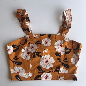 F21 floral crop top
